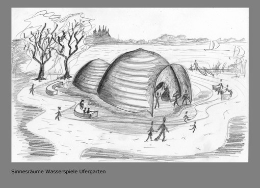 Illustration: Skizze für einen Sinnesgarten Illustration: Skizze für einen Sinnesgarten