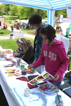 Malaktion beim Kinder- und Umwelttag 2009, Schwerin Malaktion beim Kinder- und Umwelttag 2009, Schwerin