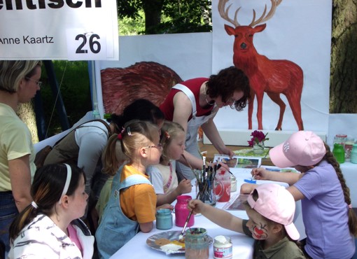 Malaktion beim Kinder- und Umwelttag 2010, Güstrow Malaktion beim Kinder- und Umwelttag 2010, Güstrow