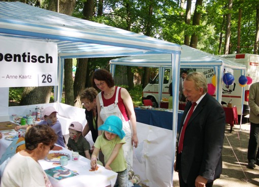 Malaktion beim Kinder- und Umwelttag 2010, Güstrow Malaktion beim Kinder- und Umwelttag 2010, Güstrow