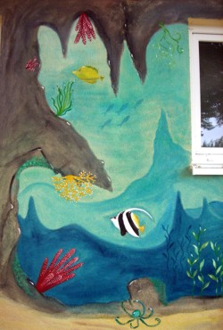 Fassadenmalerei: Unterwasserwelt