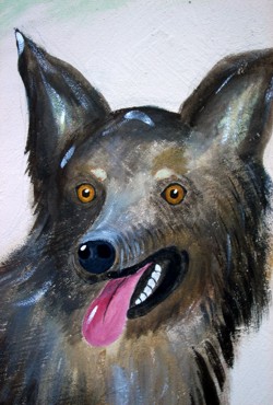 Wandmalerei: Hund Wandmalerei: Hund